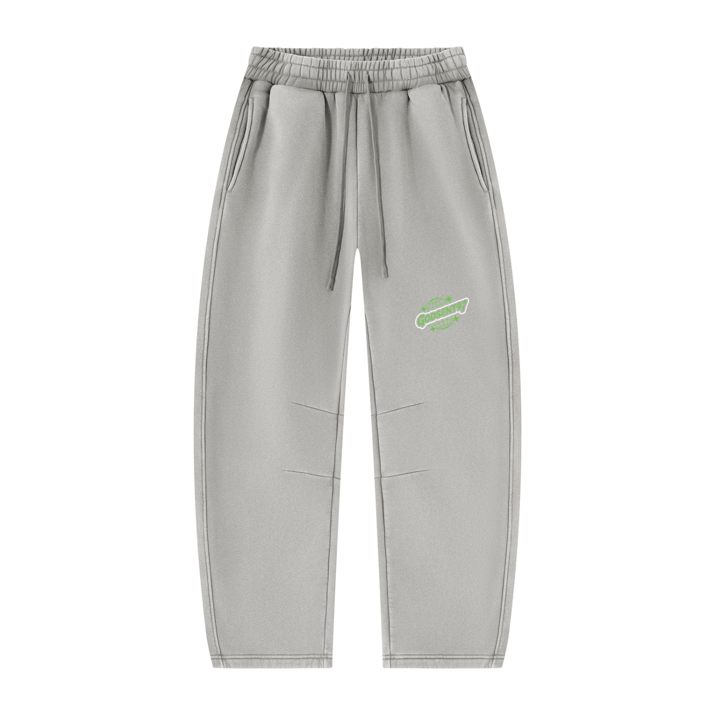 Unisex Vintage Wash Barrel Leg Fleece Sweatpants