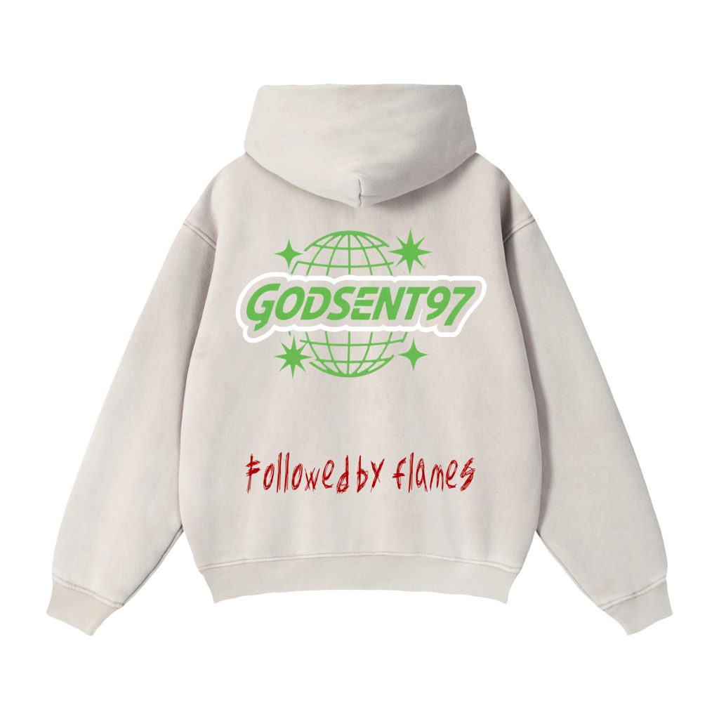 Zip-Through Boxy Fleece Hoodie