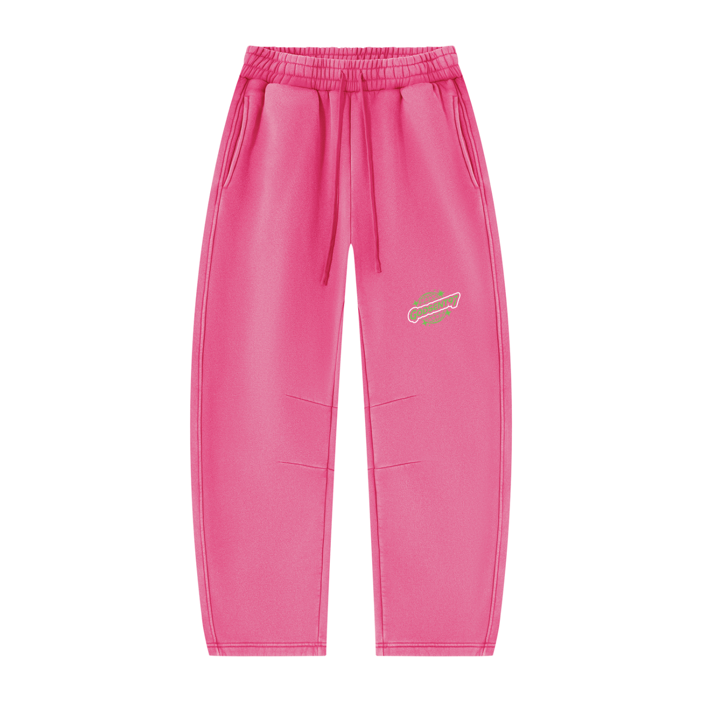 Unisex Vintage Wash Barrel Leg Fleece Sweatpants