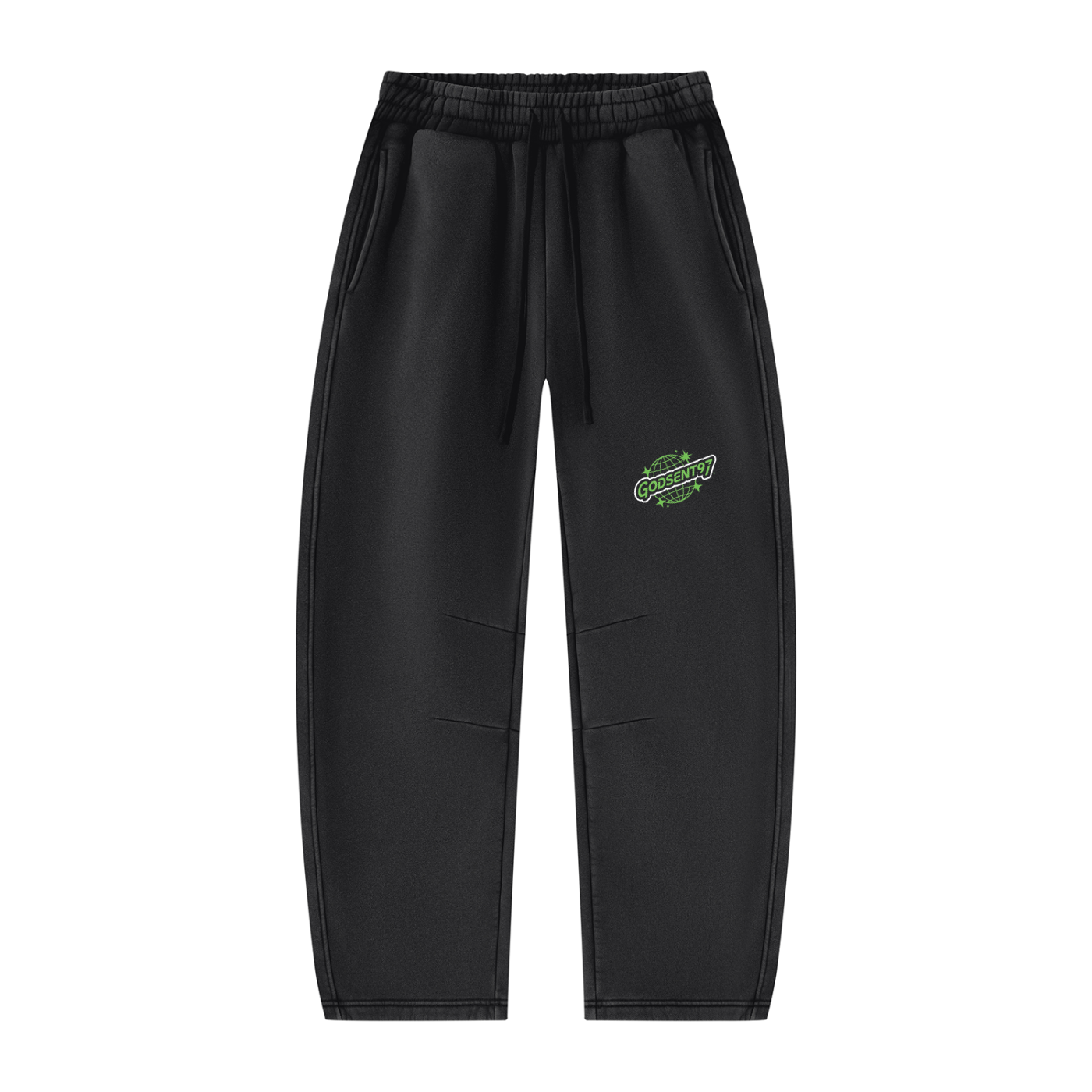 Unisex Vintage Wash Barrel Leg Fleece Sweatpants