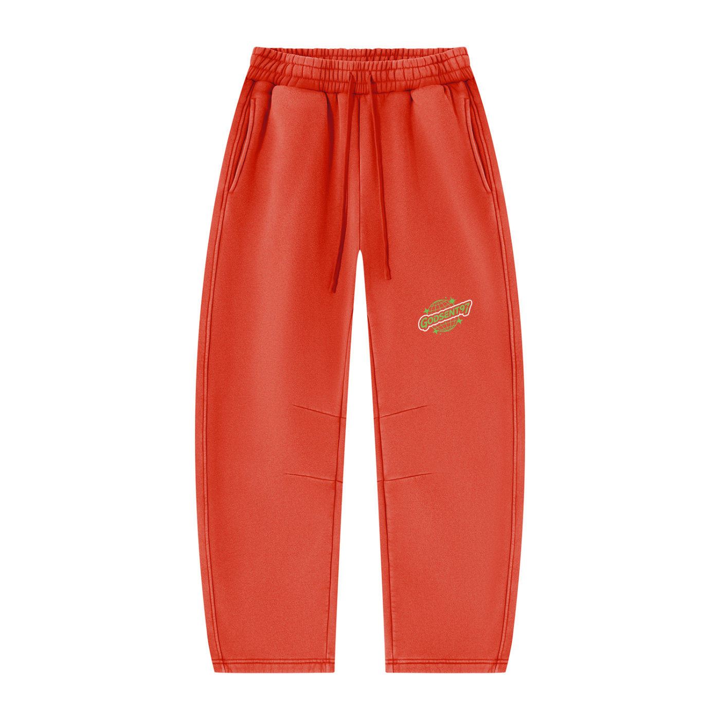 Unisex Vintage Wash Barrel Leg Fleece Sweatpants