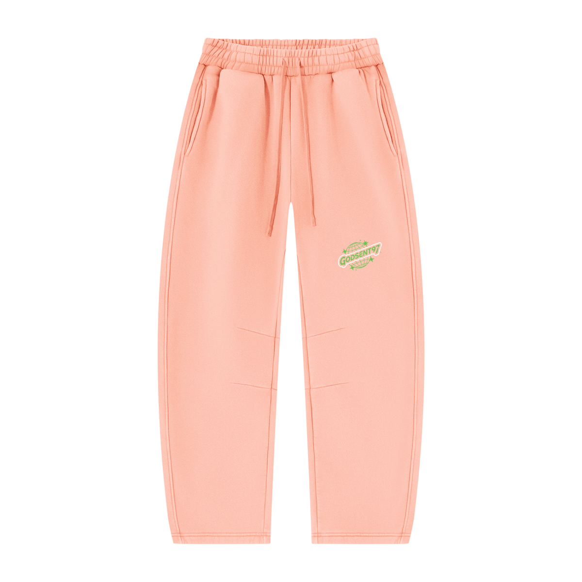 Unisex Vintage Wash Barrel Leg Fleece Sweatpants
