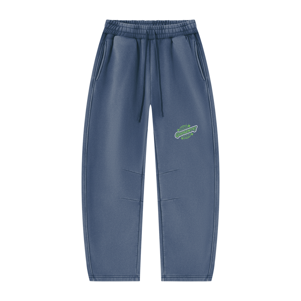 Unisex Vintage Wash Barrel Leg Fleece Sweatpants