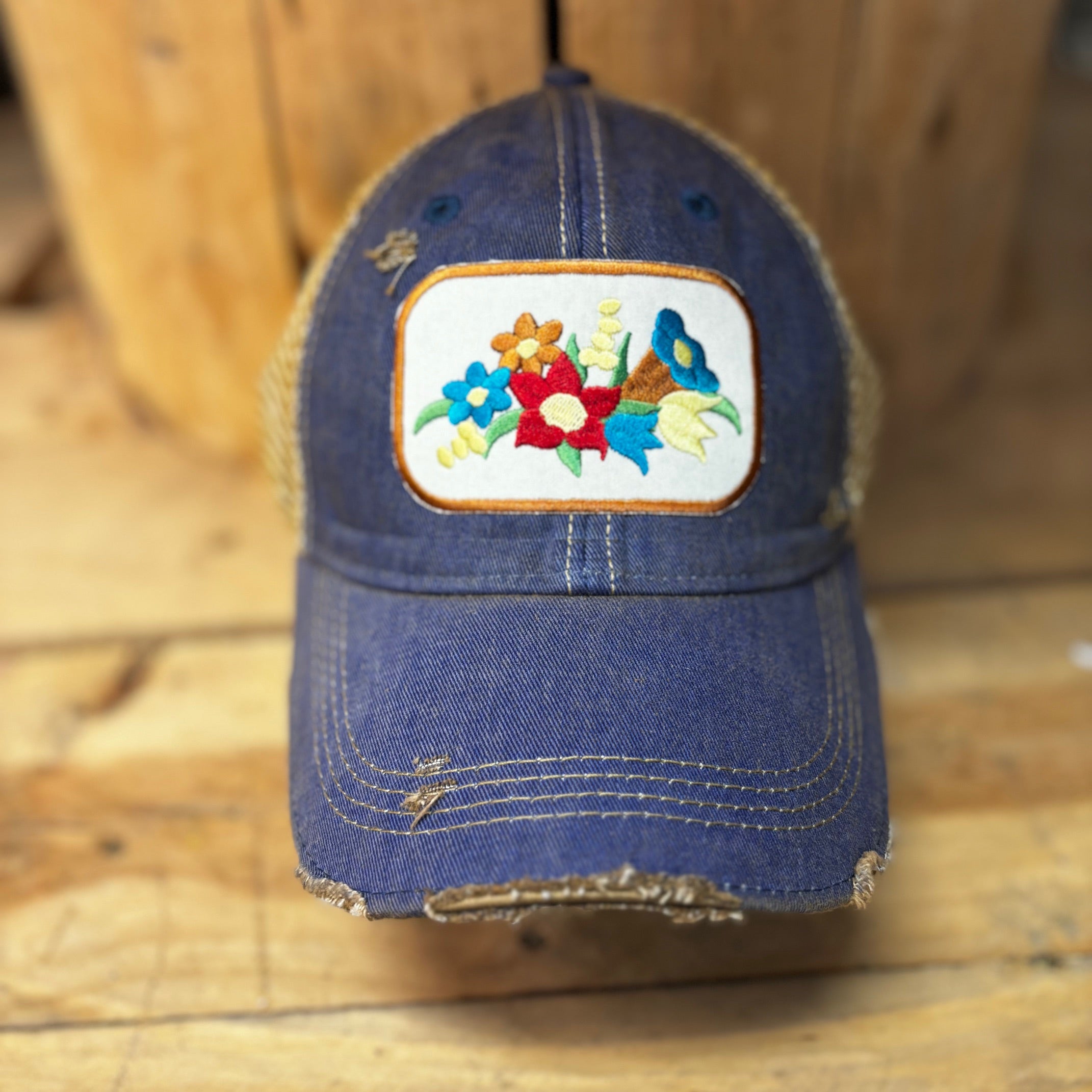 Gramma's Flowers Hat