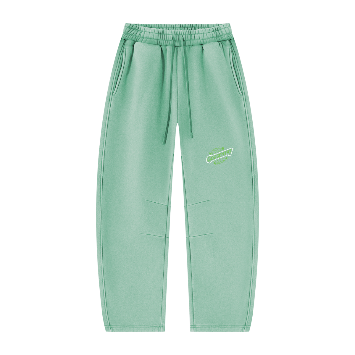 Unisex Vintage Wash Barrel Leg Fleece Sweatpants