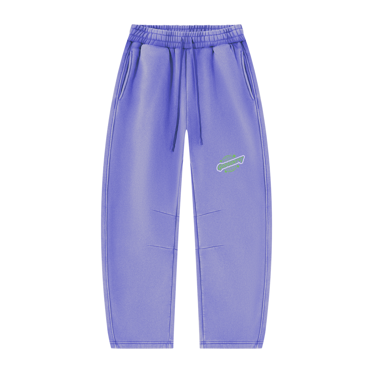 Unisex Vintage Wash Barrel Leg Fleece Sweatpants